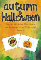 Vorschau - Bildkarten - Flashcards zum Thema Autumn und Halloween (Englisch & DaZ) - Deckblatt