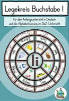 Vorschau - Aufgabenkarten - Buchstabe I - Legekreis - Buchstabenlehrgang / Alphabetisierung DaZ / Deutsch - Deckblatt
