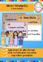 Vorschau - Poster - Unser Schulmotto, unser Klassenmotto - Deckblatt