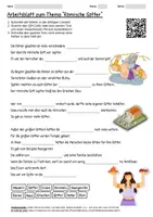 Vorschau - Arbeitsblätter - Lernposter + Arbeitsblatt "Römische Götter" + Onlineübung & MP3 + Mindmap + Infografik - Seite 1