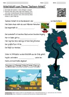 Vorschau - Arbeitsblätter - Lernposter + Arbeitsblatt "Sachsen-Anhalt" + Onlineübung & MP3 + Mindmap + Infografik - Seite 1