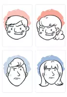 Vorschau - Bildkarten - Gefühlskarten | 40 Emotionen - Seite 1