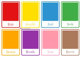 Aperçu - Cartes / Images - Flashcards des couleurs en espagnol! - Page 3