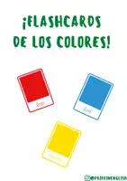 Aperçu - Cartes / Images - Flashcards des couleurs en espagnol! - Page de couverture
