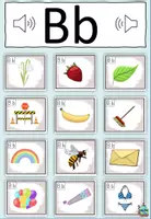 Vorschau - Mal- und Bastelvorlagen - Buchstabe B Materialpaket - Schreiblehrgang Buchstabeneinführung Alphabetisierung DaZ / Deutsch - Seite 1