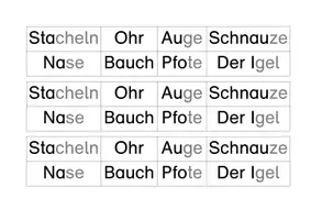 Vorschau - Arbeitsblätter - Der Igel - Körperbau - Seite 3