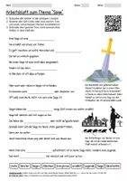 Vorschau - Arbeitsblätter - Lernposter + Arbeitsblatt "Sage" + Onlineübung & MP3 + Mindmap + Infografik - Seite 1