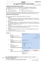 Vorschau - Unterrichtsreihen - WIKI und Aufgabenblätter zu logarithmischen Gleichungen - Seite 3