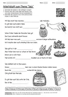 Vorschau - Arbeitsblätter - Lernposter + Arbeitsblatt "Salz" + Onlineübung & MP3 + Mindmap + Infografik - Seite 1