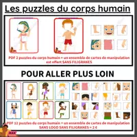 Aperçu - Jeux - Les puzzles du corps humain (OFFERT) - Page de couverture
