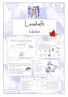 Vorschau - Arbeitsblätter - Leseheft - Herbst - Deckblatt