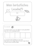 Vorschau - Arbeitsblätter - Leseheft - Herbst - Seite 1