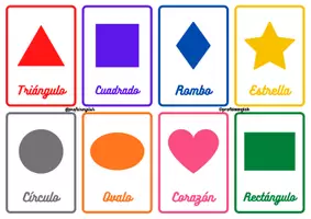 Aperçu - Cartes / Images - Flashcards de formes géométriques en espagnol! - Page 3