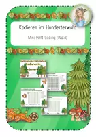 Vorschau - Spiele - Kodieren und Orientieren im Hunderterwald (Coding) - Deckblatt