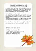 Vorschau - Aufgabenkarten - Herbstliche Wendediktate - Seite 1