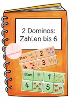 Vorschau - Spiele - 2 Dominos für den Zahlenraum bis 6 - Deckblatt