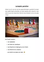 Vorschau - Arbeitsblätter - Lernspiele gestalten- Material für eine Projektwoche - Seite 1