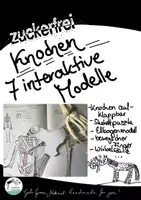 Vorschau - Arbeitsblätter - Knochen Modelle, interaktiv, Biologie, Notebook, Lapbook - Deckblatt