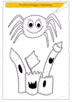 Vorschau - Arbeitsblätter - Prickeln Halloween - Seite 1