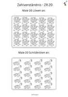 Vorschau - Arbeitsblätter - Zahl und Menge - ZR 20 - Zahlverständnis - 1.Klasse - Seite 1