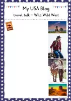 Vorschau - Arbeitsblätter - Travel Talk - travel blog Wild Wild West - Seite 1