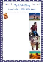 Vorschau - Arbeitsblätter - Travel Talk - travel blog Wild Wild West - Seite 3