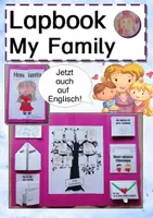 Vorschau - Mal- und Bastelvorlagen - Lapbook: My Family (incl. Family Tree) - Deckblatt