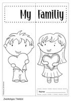 Vorschau - Mal- und Bastelvorlagen - Lapbook: My Family (incl. Family Tree) - Seite 1