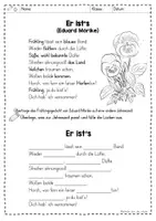 Vorschau - Stundenentwürfe - Parallelgedicht zu verschiedenen Jahreszeiten - "Er ist’s" (Frühling lässt sein blaues Band, Eduard Mörike) - Seite 2