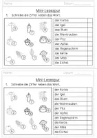 Vorschau - Arbeitsblätter - Herbst: Mini-Lesespur - differenziert - Silbenschrift - Seite 2