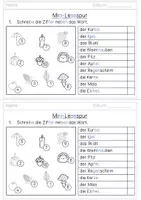 Vorschau - Arbeitsblätter - Herbst: Mini-Lesespur - differenziert - Silbenschrift - Seite 3
