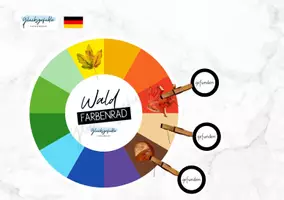 Vorschau - Aufgabenkarten - Farbenrad Wald, Natur Schnitzeljagd Wald - Deckblatt