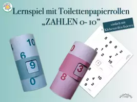 Vorschau - Mal- und Bastelvorlagen - SPARPAKET (LERN-)SPIELE MIT TOILETTENPAPIERROLLEN für Kita- & Grundschulkinder (wachsend*) - Klopapierrolle - Seite 1