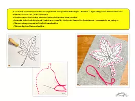 Vorschau - Arbeitsblätter - STICKBILDER „Herbstblätter“ - Stickvorlagen - Seite 2