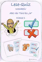 Vorschau - Fördermaterial/Inklusion - Lesen interaktiv - ABC der Tiere bis zur Silbe "la" - Silbenschrift - Deckblatt