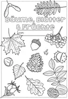 Vorschau - Unterrichtsreihen - Herbst - Bäume - Blätter und ihre Früchte mit Bastelvorlage - Seite 1