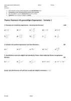 Vorschau - Klassenarbeiten - LK1 Potenzen mit ganzzahligen Exponenten JGST 9 - Deckblatt