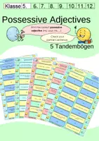 Vorschau - Fördermaterial/Inklusion - Tandem Activity / Tandembögen zu Possessive Adjectives - Deckblatt