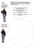 Vorschau - Arbeitsblätter - Innerer Monolog Lukas/ Nadja "Nicht mit mir!" - Deckblatt