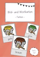 Vorschau - Bildkarten - Bild- und Wortkarten Farben - Wortschatz DaZ/DaF - Deckblatt