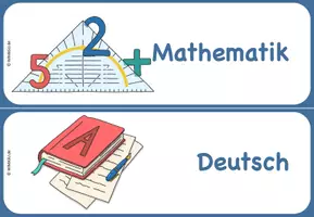 Vorschau - Bildkarten - Illustrierte Schulfächer Stundentranzparenz / Classroom Management Organisationshilfen - Seite 3