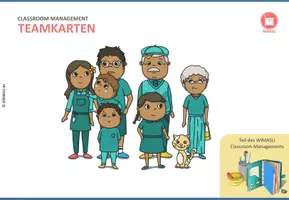 Vorschau - Bildkarten - Gruppenpuzzle Teameinteilung / Classroom Management Organisationhilfen - Seite 1