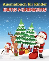 Vorschau - Mal- und Bastelvorlagen - 50 Ausmalbilder für den Winter und für Weihnachten - Deckblatt