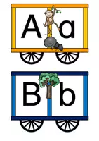 Vorschau - Bildkarten - Buchstabenzug Druckschrift - ABC-Zug - Seite 1
