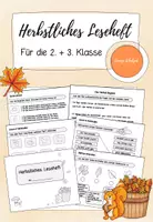 Vorschau - Arbeitsblätter - Herbstliches Leseheft (2./3. Klasse) - Deckblatt