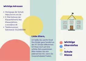 Vorschau - Merkblätter - Flyer Info für Elternabend - Deckblatt