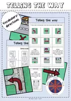 Vorschau - Arbeitsblätter - Telling the way Vocabulary directions - Deckblatt