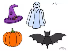 Vista previa - Unidades / Secuencias / Situaciones de Aprendizaje - HALLOWEEN con punzón (cortar; colorear; GUIRNALDA) - página 3
