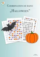 Vista previa - Unidades / Secuencias / Situaciones de Aprendizaje - Coordinación de manos „Halloween“ (espectro, calabaza, murciélago, sombero mágico) - Portada