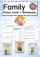 Aperçu - Feuilles d'exercices - Anglais: Vocabulaire de la famille - Vocabulary: Family - Page de couverture